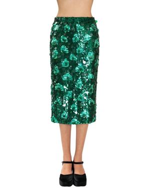 P.A.R.O.S.H. Midi Skirts - Green