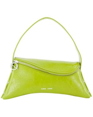Samsøe & Samsøe Tassen ,Groen ,Leer Sadandy Shoulder 16279 - Geel