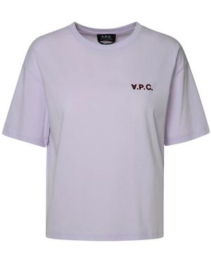 A.P.C. T-Shirts - Purple