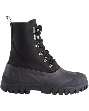 Stutterheim Lace-Up Boots - Negro