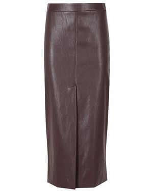 Herno Leather Skirts - Marron
