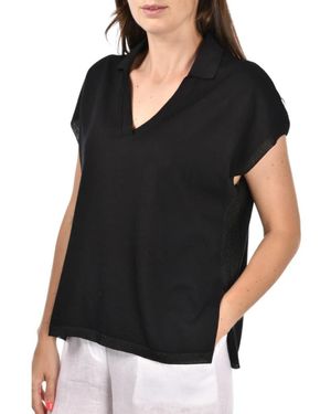 Gran Sasso Polo Shirts - Black