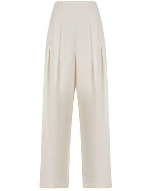 Victoria Beckham Wide Trousers - White