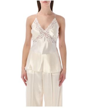 Alberta Ferretti Sleeveless Tops - Neutro