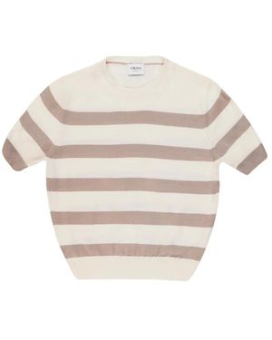 Cruna Nina Stripes T-Shirt - Wit