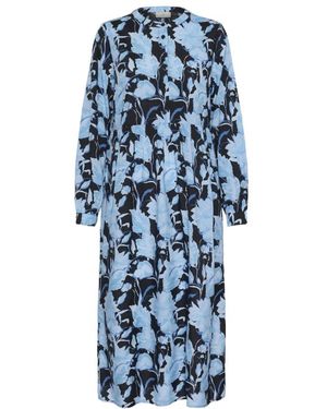Kaffe Shirt Dresses - Bleu