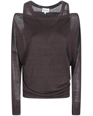P.A.R.O.S.H. Round-Neck Knitwear - Gris