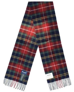 Barbour Accessoires ,Veelkleurig ,Wol Winterberry Tartan Sjaal - Blauw