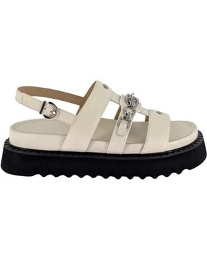 Pinko Flat Sandalen - Weiß
