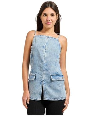 ARMANI EXCHANGE Sleeveless Tops - Blue
