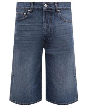 McQueen Denim Shorts - Azul
