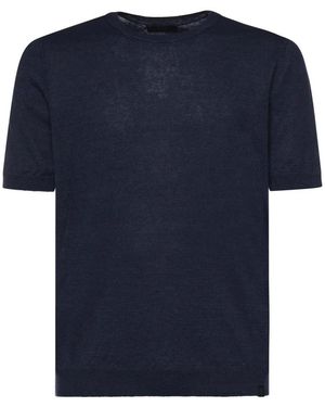 Fay Round-Neck Knitwear - Blue