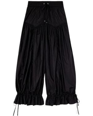Ganni Nylon Cropped Broeken - Zwart
