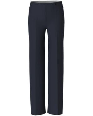 Marc Cain Straight Trousers - Blue