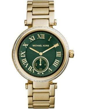 Michael Kors Gouden Roestvrijstalen Dameskwarts Horloge - Metallic