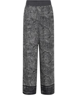 GUSTAV Wide Trousers - Gris