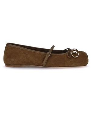Gucci Ballerinas - Brown