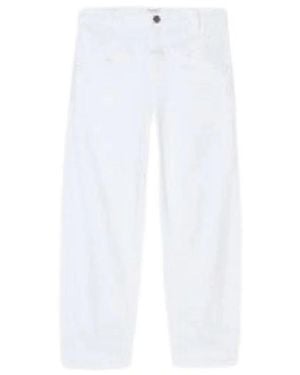 Closed Cropped Jeans - Bianco