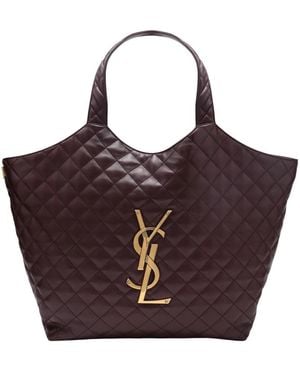 Saint Laurent Shopping Bags - Red