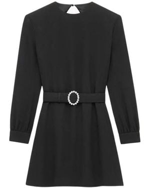 Saint Laurent Backless Mini Dress - Schwarz