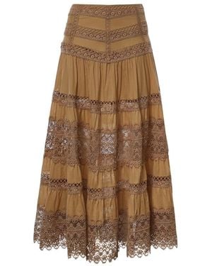 Charo Ruiz Midi Skirts - Marrón