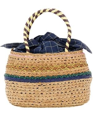 Exquisite J Bucket Bags - Blu