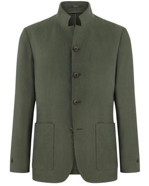 BOGGI Jassen ,Groen ,Leer Pure Linen Jacket