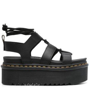 Dr. Martens Leren Gladiator Sandalen - Zwart