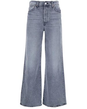 Mother Wide Jeans - Bleu