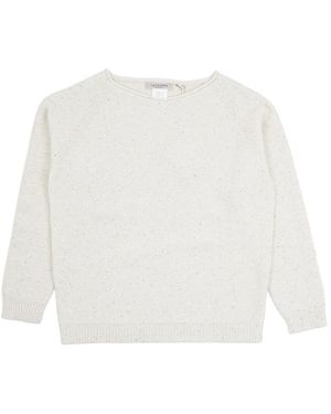 La Fileria Rundhals-Strickware - Weiß