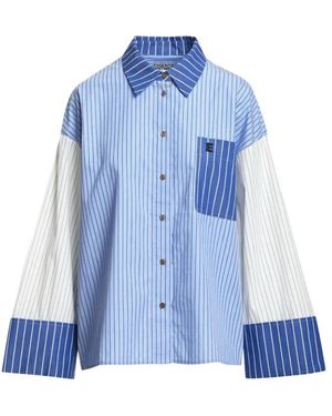 Essentiel Antwerp Overhemden ,Blauw ,Kovid Fabric Mix Shirt