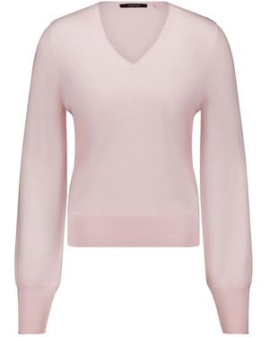 Taifun V-Neck Knitwear - Rose