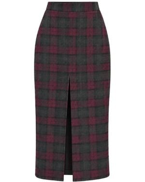 A PAPER KID Midi Skirts - Grey
