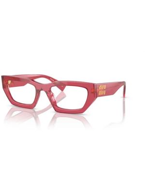 Miu Miu Stylische Sonnenbrille - Rot