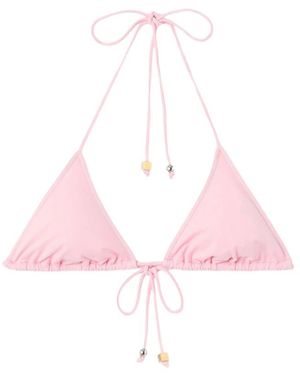 Jacquemus Badmode ,Roze ,Le Haut De Plage Triangle