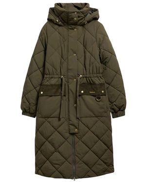 Barbour Jassen ,Groen ,Katoen Alverstone Longline Puffer Jacket
