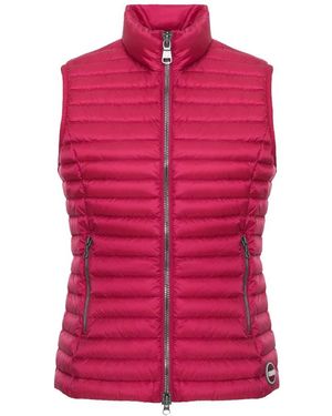 Colmar Fitness ,Rood ,Leer Punky Gilet - Paars