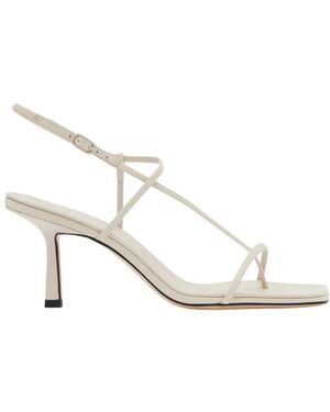 STUDIO AMELIA Cross Front 70 Heel Sandalen - Weiß