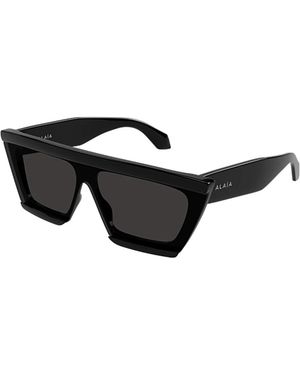 Alaïa Accessoires ,Zwart ,Nylon Geometrische Zonnebril
