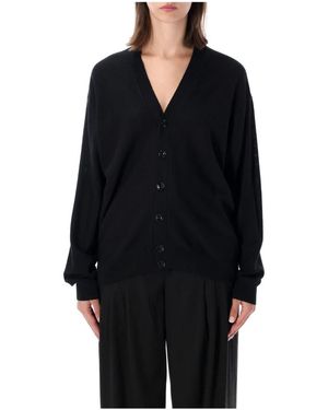 Lemaire Relaxed Twisted Cardigan - Zwart
