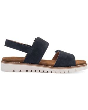 Ara Flat Sandals - Bleu