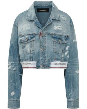 DSquared² Jassen ,Blauw ,Denim Denim Jacket