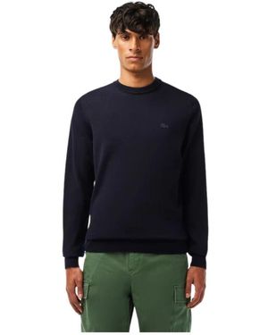 Lacoste Round-Neck Knitwear - Blue