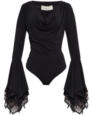 Blumarine Langärmliger Body - Schwarz