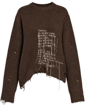 Akep Round-Neck Knitwear - Brown