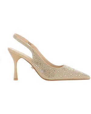 TWENTYFOUR Schoenen ,Geel ,Polyester Eindhoven Slingback - Metallic