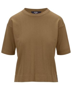 K-Way Round-Neck Knitwear - Marrone