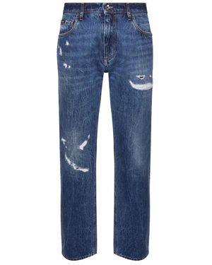 Dolce & Gabbana Loom 35 jeans dg rückseite - Blau
