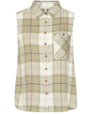 Barbour Overhemden ,Veelkleurig ,Linnen Casual Agnes Damesoverhemd - Naturel