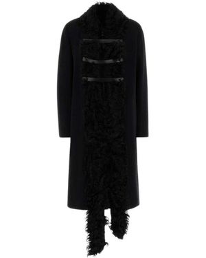 Fendi Dekonstruierter Midi-Mantel - Schwarz